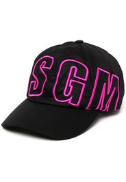 MSGM logo-embroidered cap - Nero