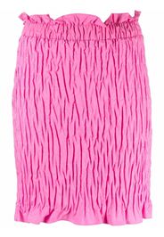 MSGM shirred-effect mini skirt - Rosa
