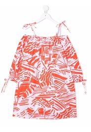 MSGM Kids all-over graphic-print dress - Rosso