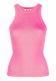 MSGM ribbed-knit sleeveless top - Rosa