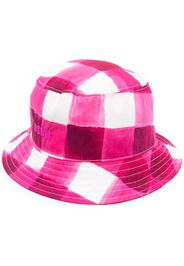 MSGM gingham-check bucket hat - Rosa