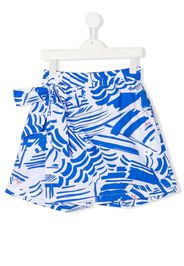 MSGM Kids abstract print skort - Bianco