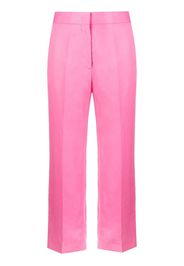 MSGM cropped tailored trousers - Rosa