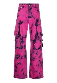 MSGM two-tone acid-wash jeans - Rosa
