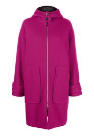 MSGM Cappotto midi con cappuccio - Rosa