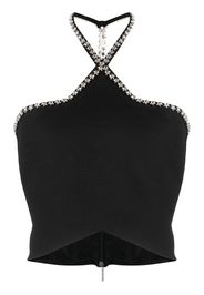 MSGM Top con cristalli - Nero