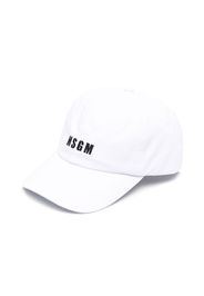 MSGM Kids logo-print baseball cap - Bianco