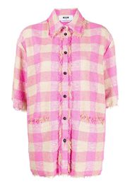 MSGM check-pattern shirt - Rosa