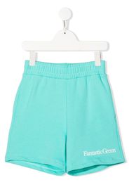 MSGM Kids Shorts con stampa - Blu