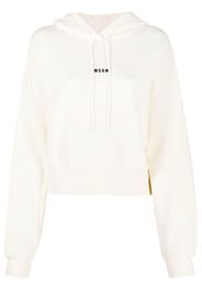 MSGM Felpa con cappuccio crop - Toni neutri