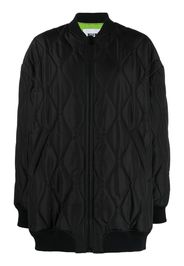 MSGM quilted bomber jacket - Nero