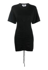 MSGM cutout ruched T-shirt dress - Nero