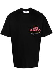 MSGM logo-print T-shirt - Nero