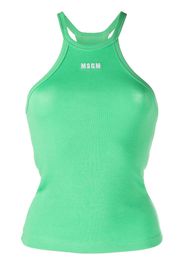 MSGM logo-print tank top - Verde