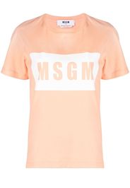 MSGM T-shirt con stampa - Arancione