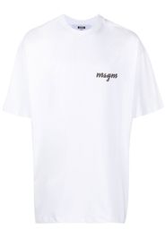 MSGM logo-print T-shirt - Bianco