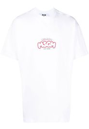MSGM logo-print T-shirt - Bianco