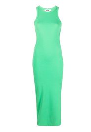 MSGM Abito smanicato a coste - Verde