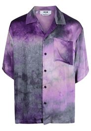 MSGM logo-print short-sleeve shirt - Viola