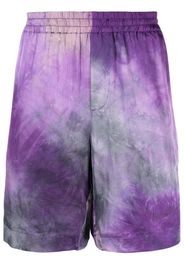 MSGM tie-dye track shorts - Viola