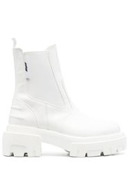MSGM elasticated side-panel ankle boots - Bianco