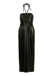 MSGM polished-finish halterneck dress - Nero