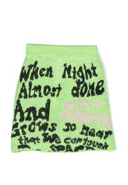 MSGM Kids Gonna con stampa - Verde