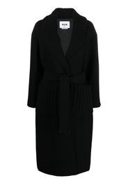 MSGM single-breasted button-fastening coat - Nero