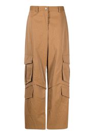 MSGM multi-pocket cargo trousers - Marrone