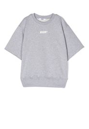 MSGM Kids logo-print T-shirt - Grigio