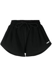 MSGM Shorts sportivi con applicazione - Nero
