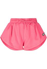 MSGM Shorts sportivi con applicazione - Rosa