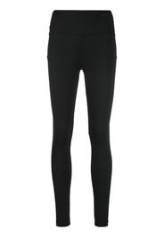 MSGM logo-print high-waist leggings - Nero