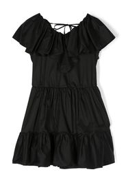 MSGM Kids ruffle-panel detail dress - Nero