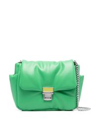 MSGM Borsa a spalla imbottita - Verde