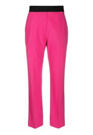 MSGM contrast waistband trousers - Rosa