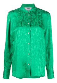 MSGM abstract-print blouse - Verde