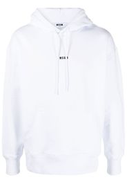 MSGM logo-print hoodie - Bianco