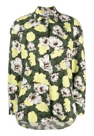MSGM floral-print long-sleeve shirt - Verde