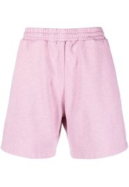 MSGM logo-embroidered cotton shorts - Rosa