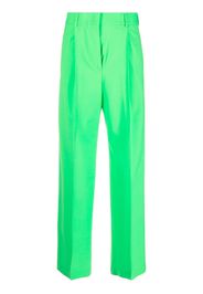 MSGM high-waist tailored trousers - Verde