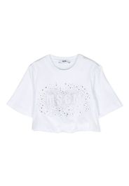MSGM Kids T-shirt con decorazione - Bianco