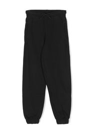 MSGM Kids logo-patch track pants - Nero