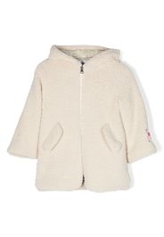 MSGM Kids faux-shearling hooded jacket - Toni neutri