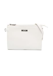 MSGM Kids chain-link shoulder strap bag - Bianco