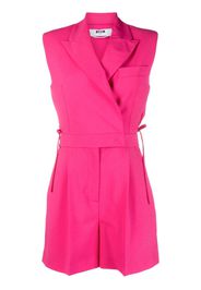 MSGM Tuta corta smanicata con cut-out - Rosa