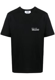 MSGM logo-print cotton T-shirt - Nero