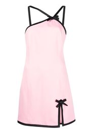 MSGM contrast-trim minidress - Rosa