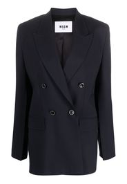 MSGM double-breasted blazer - Blu