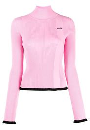MSGM Maglione con logo - Rosa